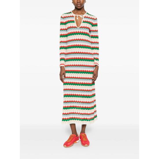 26SS 릭소 롱 원피스 LUCILA RECMU NEUTRALS GREEN - RIXO