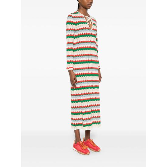 26SS 릭소 롱 원피스 LUCILA RECMU NEUTRALS GREEN - RIXO