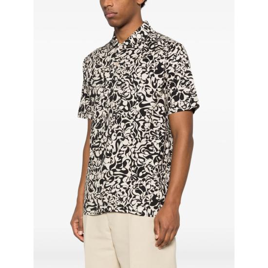 26SS 드리스 반 노튼 폴로 티셔츠 3601 021106 900 BLACK NEUTRALS - DRIES VAN NOTEN