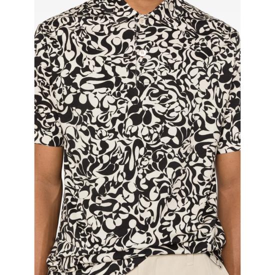 26SS 드리스 반 노튼 폴로 티셔츠 3601 021106 900 BLACK NEUTRALS - DRIES VAN NOTEN