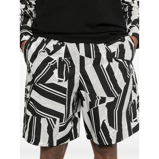 26SS 드리스 반 노튼 숏팬츠 3003 020931 900 BLACK WHITE - DRIES VAN NOTEN