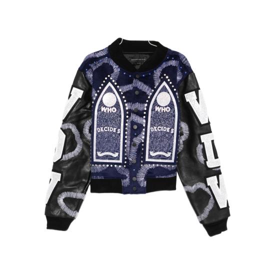 25FW 후 디싸이즈 워 봄버 자켓 HARDWARE CATHE COIND BLUE BLACK