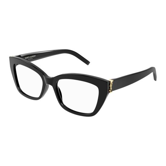25FW 생로랑 안경 SL M117 001 BLACK BLACK TRANSPARENT