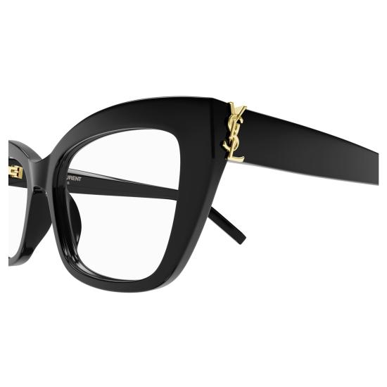 25FW 생로랑 안경 SL M117 001 BLACK BLACK TRANSPARENT - SAINT LAURENT