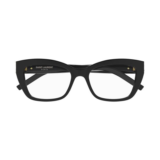 25FW 생로랑 안경 SL M117 001 BLACK BLACK TRANSPARENT - SAINT LAURENT