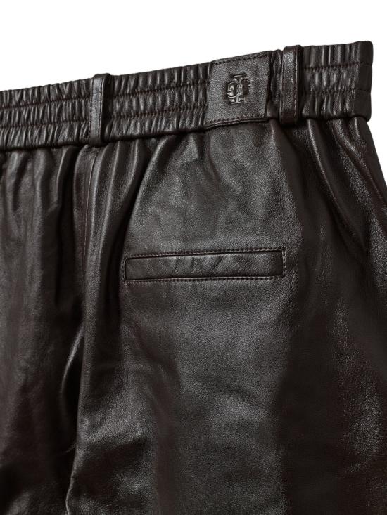 26SS 더 가먼트 가죽 팬츠 22062500 Black - THE GARMENT