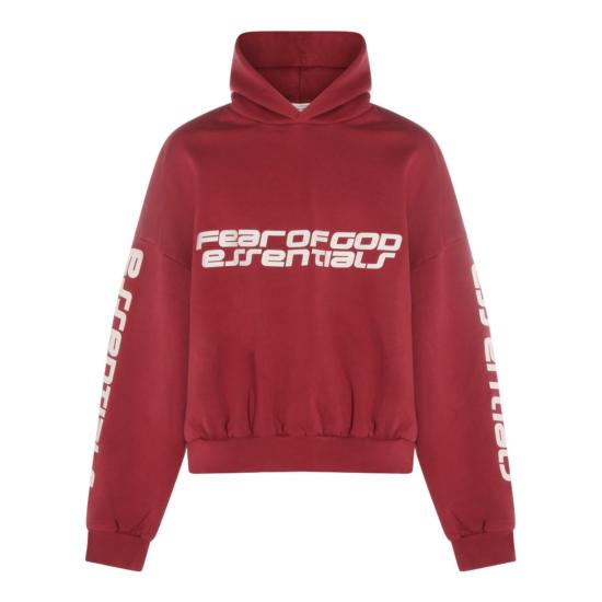 26SS 피어오브갓 후드 티셔츠 192HO256901F Burgundy