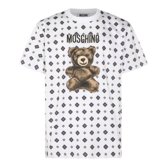 26SS 모스키노 반팔 티셔츠 261ZZ071702412001 White