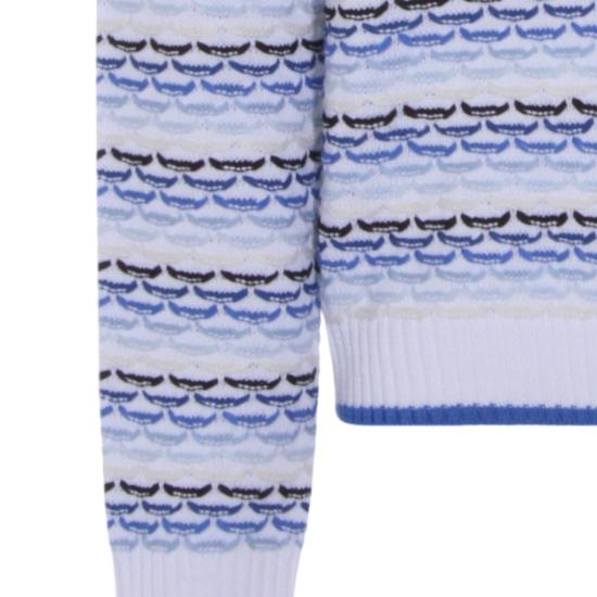 26SS 카사블랑카 폴로 티셔츠 MSP26KW133401 Blue - CASABLANCA