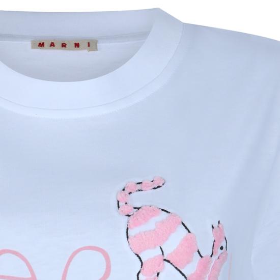 26SS 마르니 반팔 티셔츠 THJE0293S3USCY84LOW01 Blue - MARNI