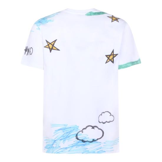 26SS 모스키노 반팔 티셔츠 261ZZ070502411888 White - MOSCHINO