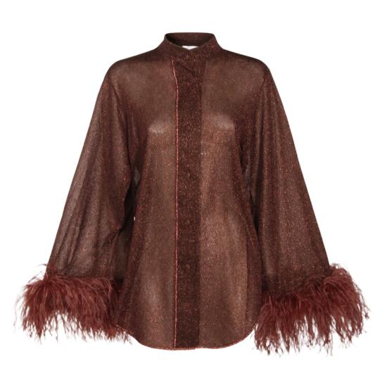 26SS 오세리 블라우스 LSF213CHOCOLATE Black