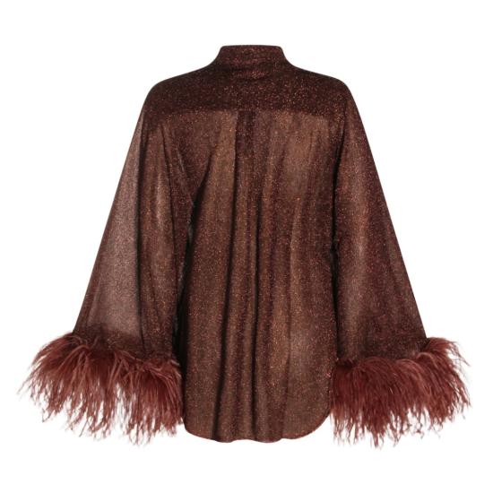 26SS 오세리 블라우스 LSF213CHOCOLATE Black - OSÉREE