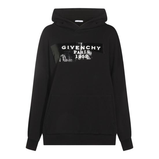25FW 지방시 후드 티셔츠 BWJ04TP78U001 Black