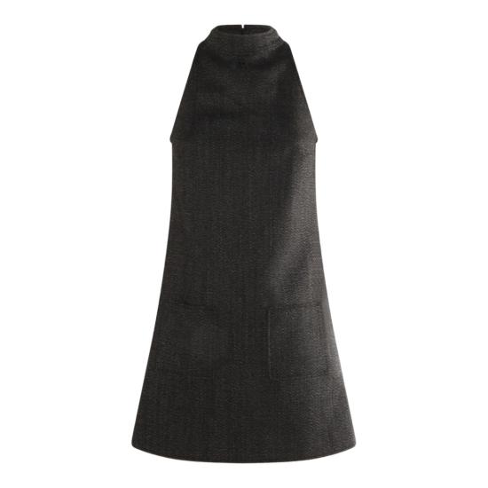 25FW 쿠레쥬 숏 원피스 325CRO671WO01449901 Black