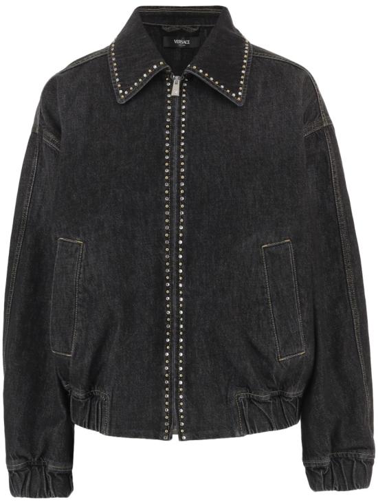 26SS 베르사체 데님 자켓 10230671A164771D040 Black