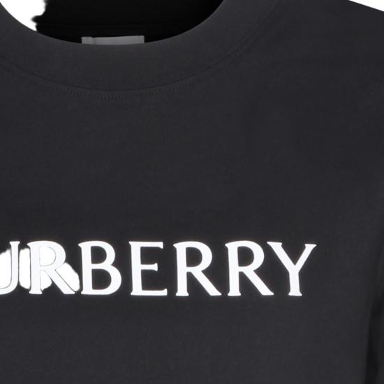 26SS 버버리 로고 코튼 티셔츠 8118977A1189 Black - BURBERRY