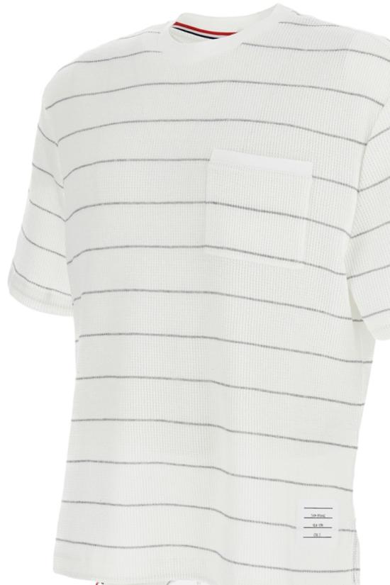 26SS 톰브라운 반팔 티셔츠 MJS305AJ0245134 White - THOM BROWNE