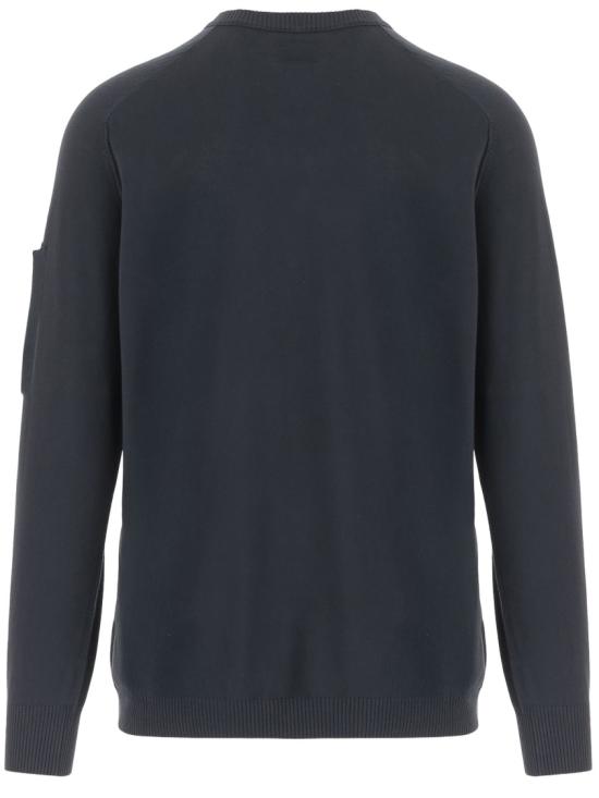 26SS 씨피 컴퍼니 코튼 크레이프 크루넥 렌즈 스웨터 20CMKN105A006323O888 Black - C.P. COMPANY