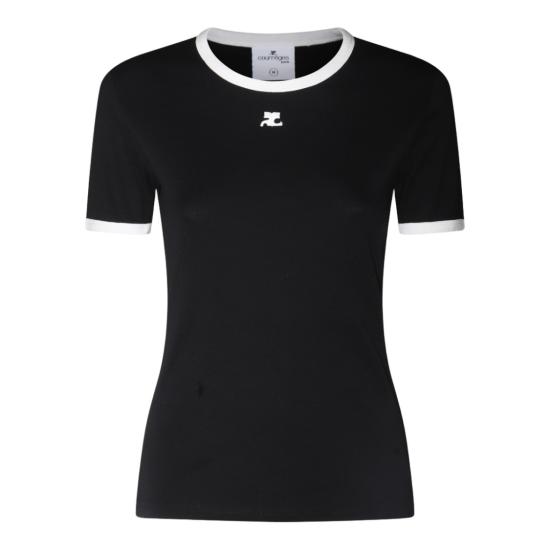 26SS 쿠레쥬 반팔 티셔츠 VESJTS017JS00709901 Black