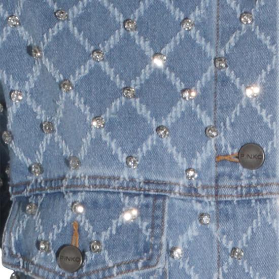 26SS 핑코 데님 자켓 106246A32NPJE Blue - PINKO