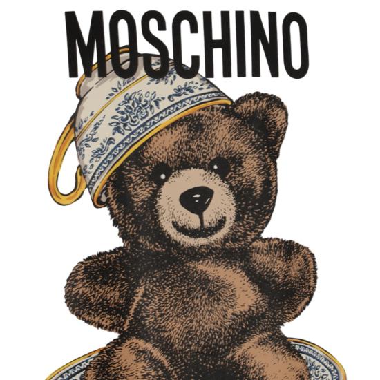 25FW 모스키노 반팔 티셔츠 252ZZ071652411001 White - MOSCHINO