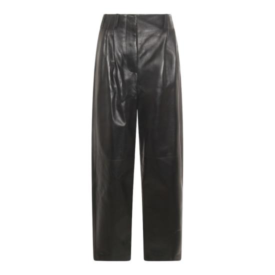 25FW 지방시 가죽 팬츠 BW5176604J001 Black