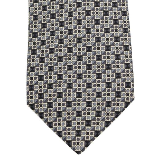 26SS 살바토레 페라가모 넥타이 788945351316001 Grey - SALVATORE FERRAGAMO
