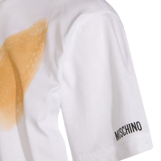 25FW 모스키노 반팔 티셔츠 252ZZ070252411001 White - MOSCHINO