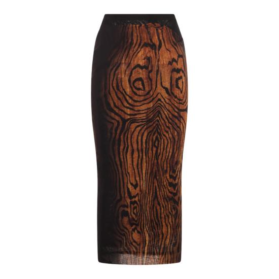 25FW 장 폴 고티에 롱 스커트 SK011M002P0060 Black - JEAN PAUL GAULTIER