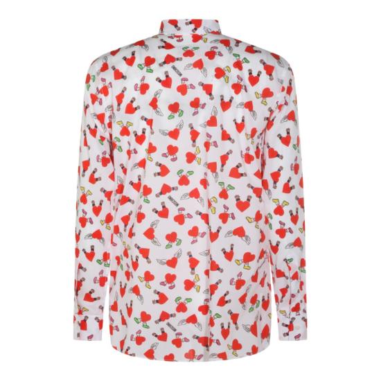 26SS 모스키노 긴팔 셔츠 261ZZ021702591001 White - MOSCHINO