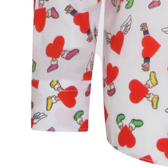 26SS 모스키노 긴팔 셔츠 261ZZ021702591001 White - MOSCHINO