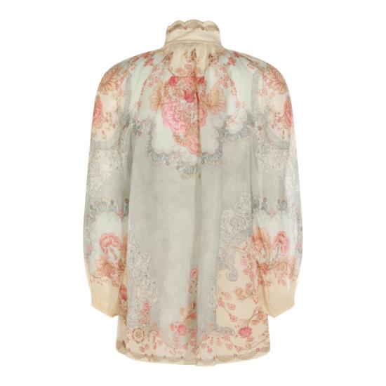 26SS 짐머만 블라우스 4273TRS263WPFM Grey - ZIMMERMANN