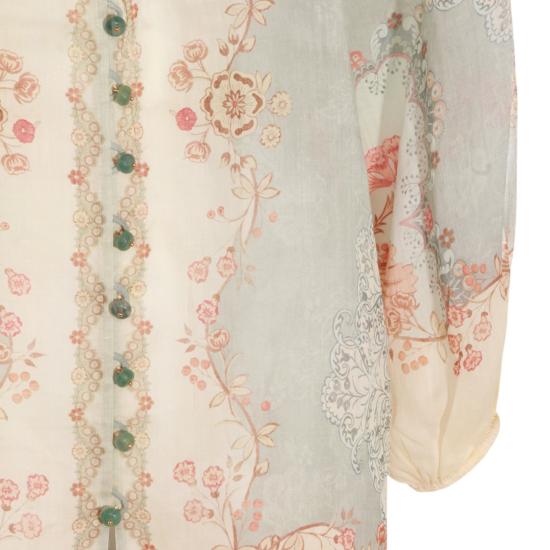 26SS 짐머만 블라우스 4273TRS263WPFM Grey - ZIMMERMANN