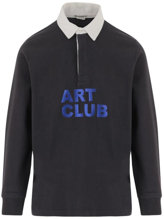 26SS JW앤더슨 폴로 티셔츠 JO0272PG1938781 Black