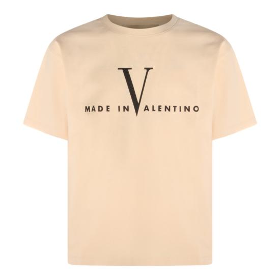 26SS 발렌티노 가라바니 반팔 티셔츠 8V3MG16PBAQQT3 Neutrals
