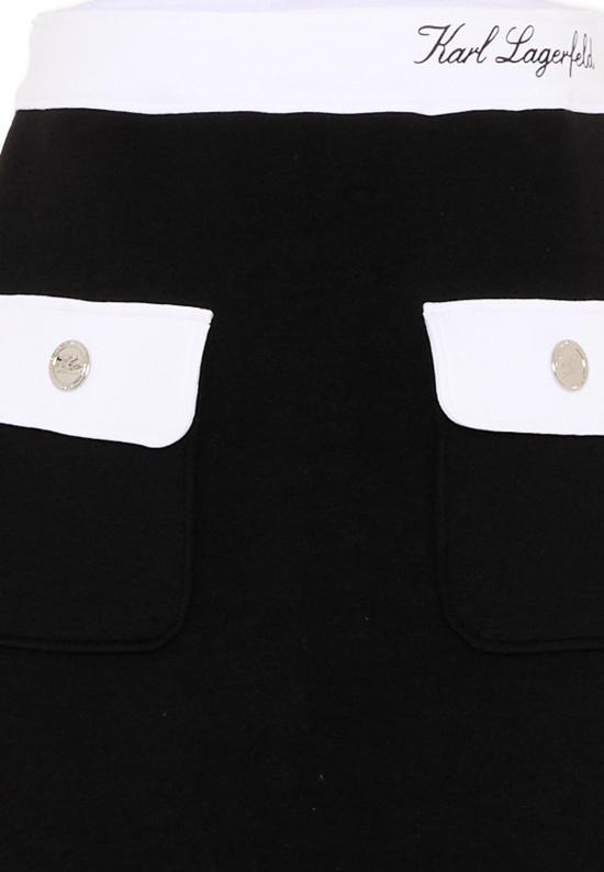 26SS [키즈] 칼라거펠트 스커트 Z31115 09B BLACK - KARL LAGERFELD