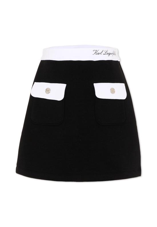 26SS [키즈] 칼라거펠트 스커트 Z31115 09B BLACK