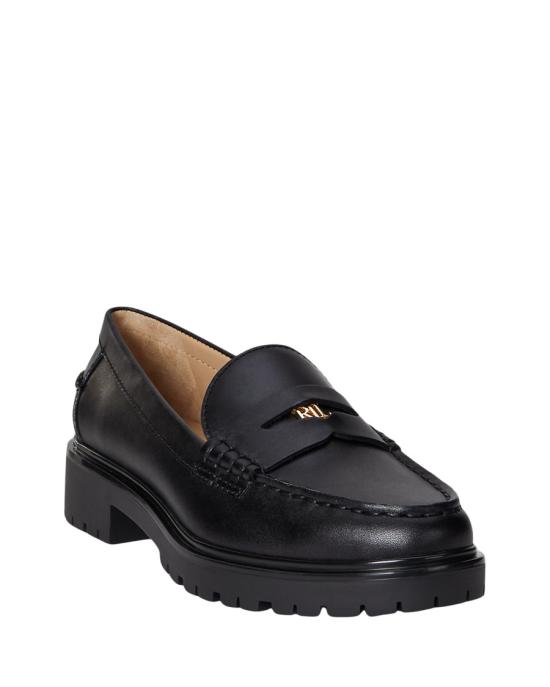 25FW 랄프 로렌 플랫 슈즈 802967752001 Black - RALPH LAUREN