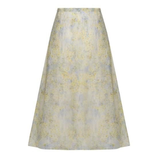 26SS 알베르타 페레티 롱 스커트 261U010716491024 Grey - ALBERTA FERRETTI