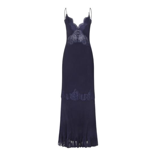 26SS 셀프 포트레이트 롱 원피스 RS26176XNNAVY Black
