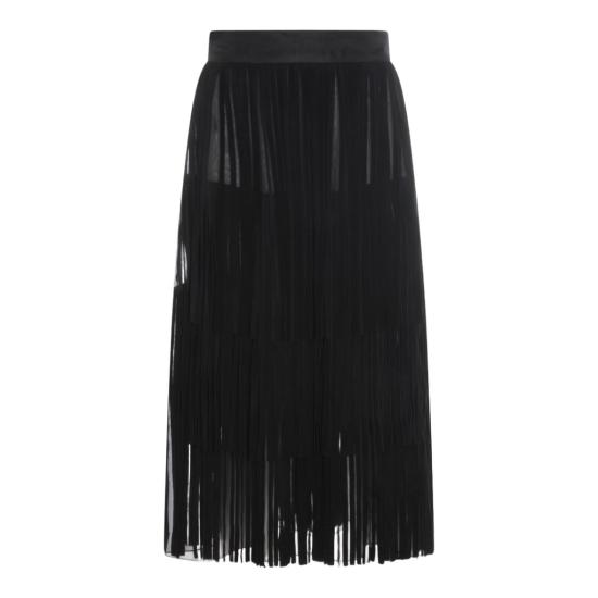 25FW 돌체앤가바나 미디 스커트 F4DARZGDDIFN0000 Black