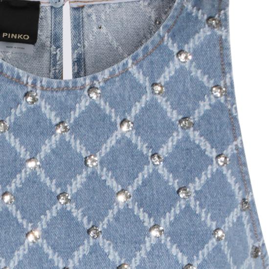 26SS 핑코 숏 원피스 106245A32NPJE Grey - PINKO