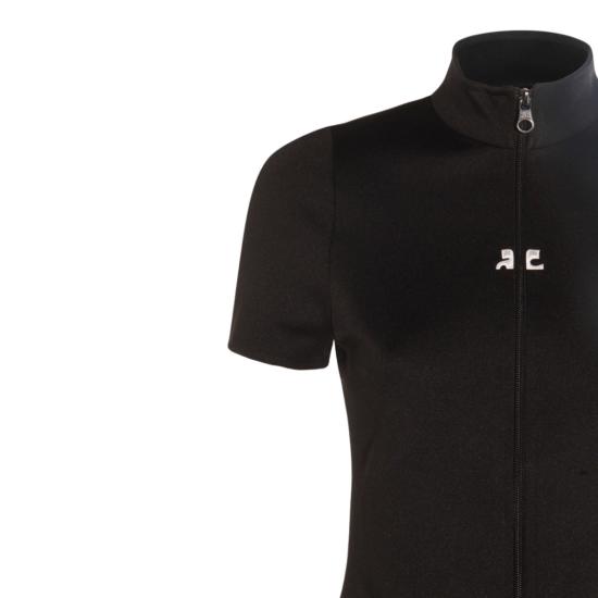 25FW 쿠레쥬 반팔 티셔츠 325JTO446JS02509999 Black - COURREGES