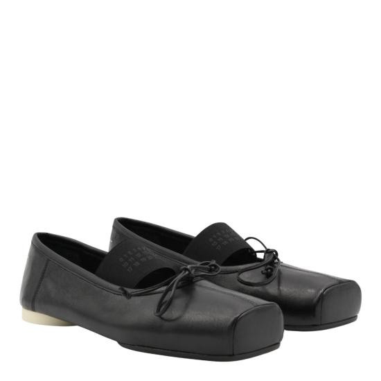 26SS MM6 메종마르지엘라 발레 플랫 슈즈 S59WZ0103P7561T8013 Black - MM6 MAISON MARGIELA