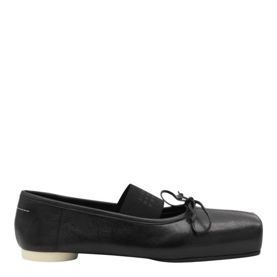 26SS MM6 메종마르지엘라 발레 플랫 슈즈 S59WZ0103P7561T8013 Black
