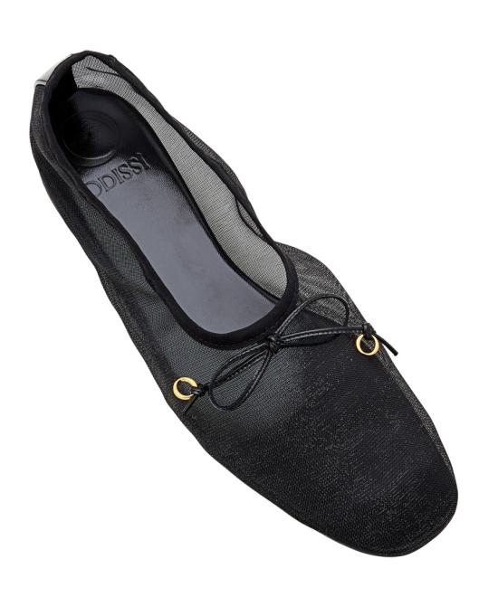 25SS 오디시 플랫 슈즈 OD44065B21131 Black - ODISSI