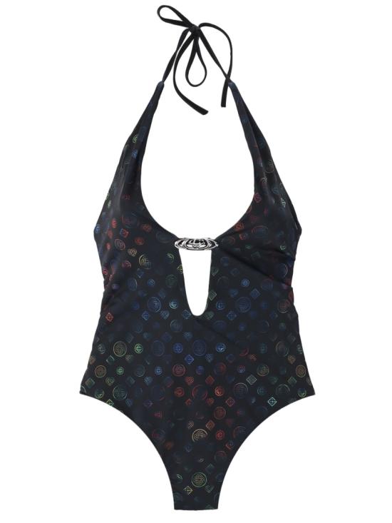 26SS 카사블랑카 원피스 수영복 WSP26SWM08101 Black