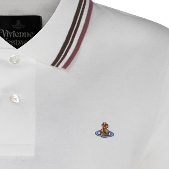 26SS 비비안웨스트우드 폴로 티셔츠 1H010004J00AUA401 White - VIVIENNE WESTWOOD