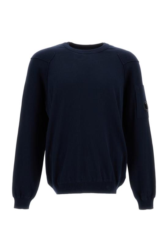 26SS 씨피 컴퍼니 코튼 씨 아일랜드 크루넥 렌즈 니트 20CMKN183A110560A888 Blue